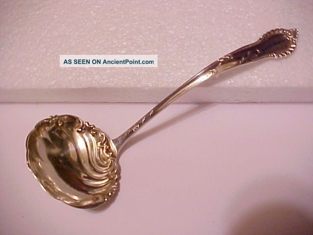 Antique Solid Sterling Silver Serving Ladle Frank W.  Smith Silver Co Circa 1880s Other photo