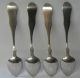 James Edgar Brinsmaid Antique Coin Silver Teaspoon Burlington Vt Set Of 4 Other photo 3