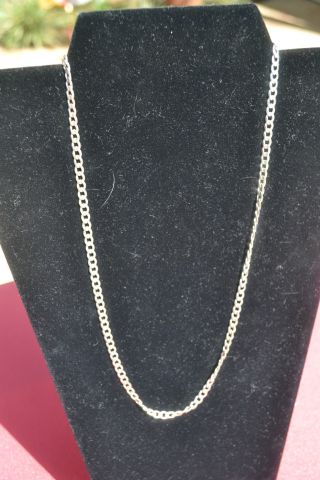Sterling Silver Necklace - Italian Chain - (22 1/8 Inches) photo