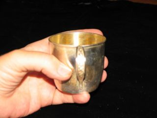 Silverplate Child ' S Cup. photo