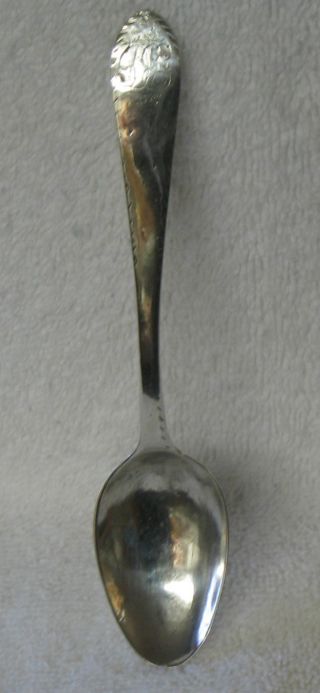 Edward Sandell American Coin Silver Teaspoon Baltimore Md C.  1816 - 1822 photo