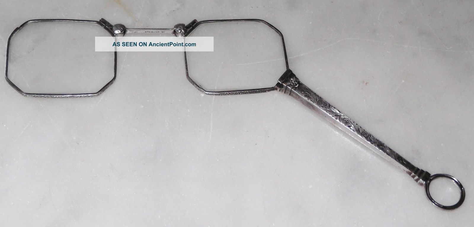 Antique Sterling Silver Lorgnette Folding Glasses Spectacles Krementz Other photo