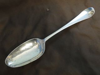 Hanovarian Pattern Table Spoon Sterling Silver Made In London 1743 - Maker Md photo