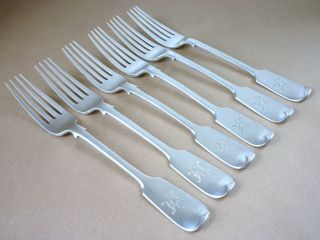 Excellent Victorian Silver Table Forks 1896,  454 Grams. photo