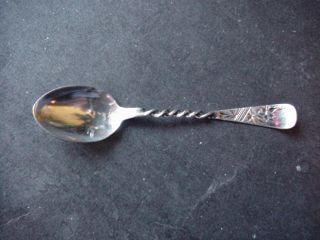 Sterling Silver Demitasse Spoon (twist Handle) photo