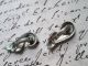 Antique Clip Earrings Silver / Marcisite Other photo 1