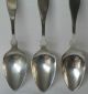 B.  & M.  M.  Swan Antique Coin Silver Teaspoon Set Of 6 Augusta Maine 1840 - 1865 Other photo 3