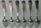 B.  & M.  M.  Swan Antique Coin Silver Teaspoon Set Of 6 Augusta Maine 1840 - 1865 Other photo 4