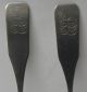 Nathan Storrs Colonial Coin Silver Coffin End Teaspoon Set Of 2 1791 - 1833 Other photo 2