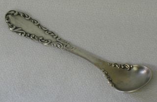 Roden Bros Sterling Silver Salt Spoon Toronto Ontario Ca photo