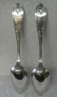 Thomas Goldsmith American Coin Silver Tablespoon Serving Spoon Set Of 2 Troy Ny Other photo 1