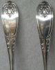 Thomas Goldsmith American Coin Silver Tablespoon Serving Spoon Set Of 2 Troy Ny Other photo 3