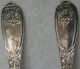 Thomas Goldsmith American Coin Silver Tablespoon Serving Spoon Set Of 2 Troy Ny Other photo 5