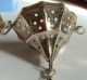 Antique Webster Sterling Silver Tea Ball Strainer And Chain Other photo 2