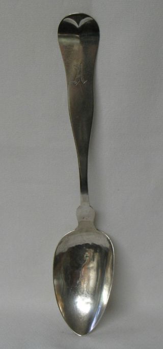 Twambley & Cleaves American Coin Silver Tablespoon Serving Spoon Biddeford,  Me photo
