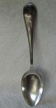 N Harding & Company Antique Coin Silver Tablespoon Serving Spoon Grasshopper Other photo 1