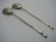2 Russian Imperial Solid Silver Spoons Teaspoons Vilno/vilnius Ca1899 Excellent Russia photo 4