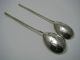 2 Russian Imperial Solid Silver Spoons Teaspoons Vilno/vilnius Ca1899 Excellent Russia photo 5