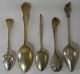 Sterling Silver And Enamel Souvenir Spoons Set Of 5 Whiting Andersen Watson R&b Other photo 1