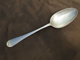 Hanovarian Table Spoon Sterling Silver Made In London 1767 Maker W I photo