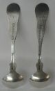 Albert Wakefield Coin Silver Master Salt Spoon Great Falls Nh 1845 - 67 Set Of 2 Other photo 3