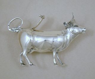 Rare Israel Freeman & Son Ltd Sterling Silver Cow Creamer Germany photo