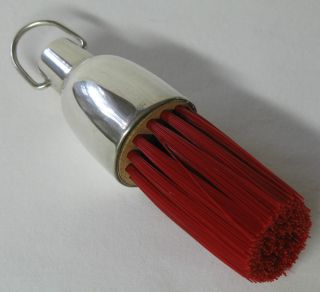Webster Sterling Silver Clothes Brush Red Bristles No Mono photo