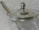 Webster And Company Sterling Salt Pot With Lid Etched Glass Other photo 6