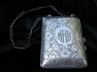 Ladies Sterling Silver Coin Purse Antique - Schmitz & Moore Co.  Exquisite Piece photo