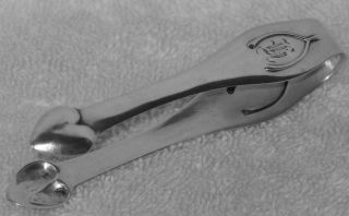 Merrill Shops Sterling Silver Arts & Crafts Sugar Tongs Wishbone Heart photo