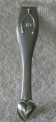 Merrill Shops Sterling Silver Arts & Crafts Sugar Tongs Wishbone Heart Other photo 3