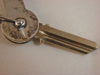 Vintage Sterling Silver Key Case By James E Blake Co Attleboro W/blank Key photo