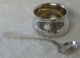 Dominick & Haff Sterling Silver Open Salt Cellar With Salt Spoon Other photo 1