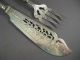 Antique Wilkinson Sterling Silver Fish Serving Meat Fork & Knife Set W/case Other photo 7