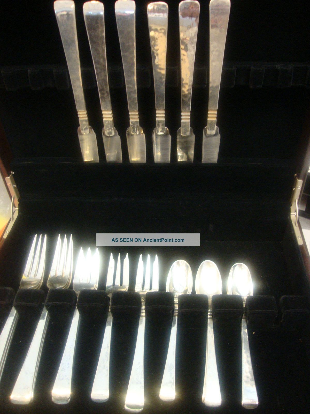 Capri By Porter Blanchard Sterling Silver Flatware Set Handwrought Arts & Crafts Other photo