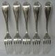 Crosby Morse & Foss Solid Sterling Silver Fork Beaded Set Of 5 Other photo 3