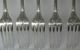 Crosby Morse & Foss Solid Sterling Silver Fork Beaded Set Of 5 Other photo 5