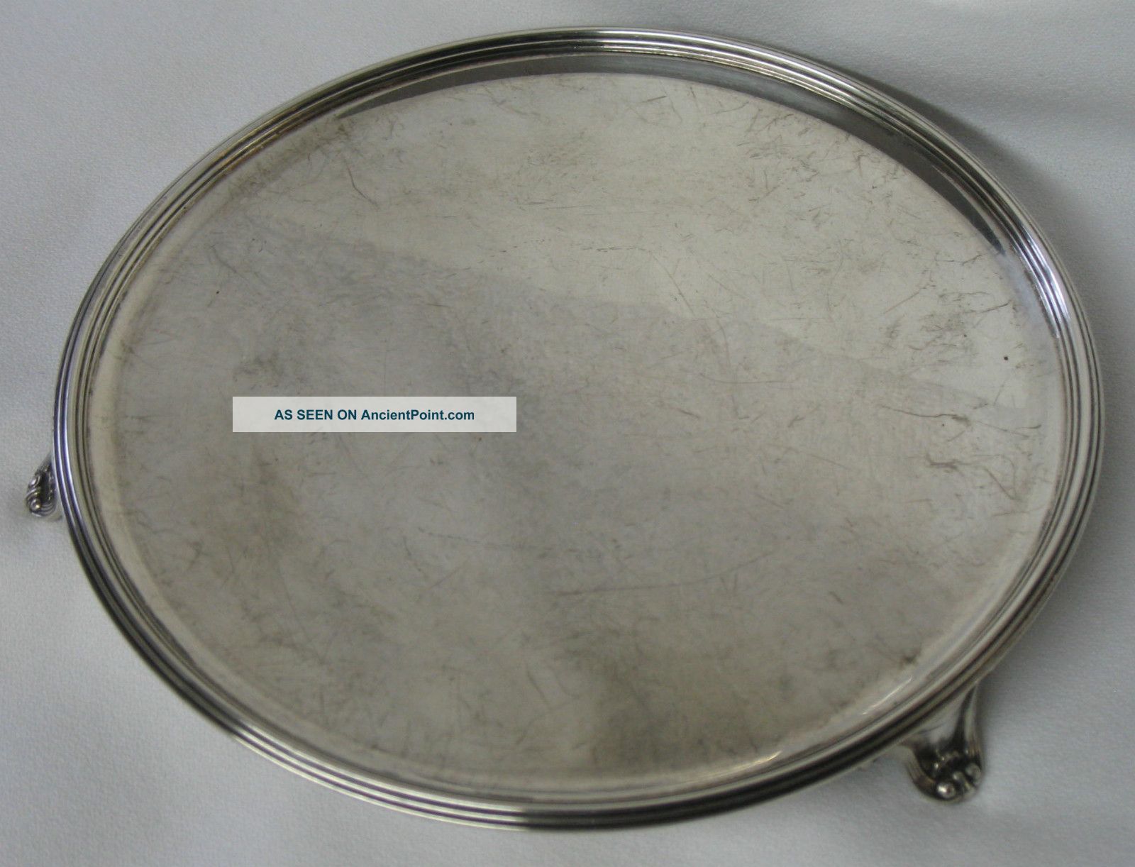 Dominick & Haff Sterling Silver Footed Tray Trivet Coaster Circa 1906 Other photo