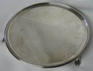 Dominick & Haff Sterling Silver Footed Tray Trivet Coaster Circa 1906 photo