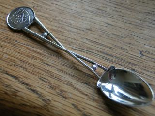 Solid Silver Hm Golf Spoon - St Annes Old Links Golf Club - 1928 photo