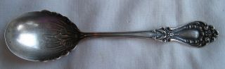 C.  1896 Mechanics Sterling 25 Gm 5 ½” Serving Spoon,  Repousse & Engraved photo