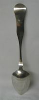 S F Morrill & Co Antique Coin Silver Tablespoon Serving Spoon Concord Nh Other photo 1