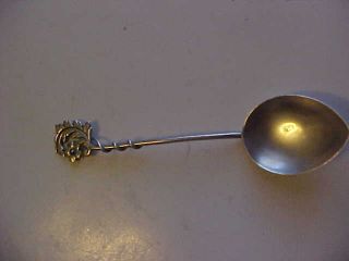 Vintage Unknown Maker Sterling Silver Salt/tea/sugar Spoon - 3 3/4 