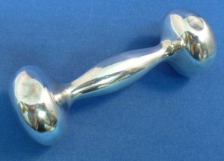Frank Whiting Sterling Bar Bell Baby Rattle photo
