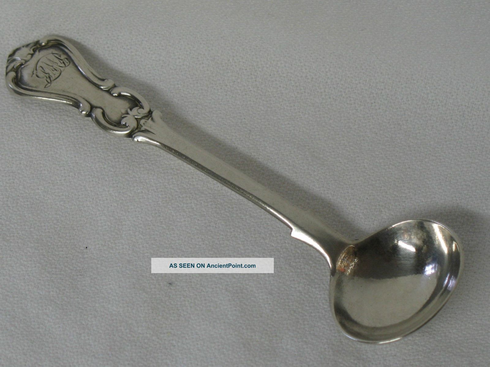 J W Sterling Silver Master Salt Condiment Spoon London,  Circa 1851 Other photo