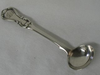 J W Sterling Silver Master Salt Condiment Spoon London,  Circa 1851 photo