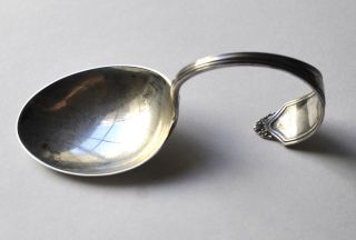 Vintage Collectible Rogers Lunt Bowlen Sterling Silver Baby Spoon Hallmarked Guc photo