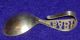 Excellent Sterling Silver Oes Curved Baby Spoon Made By Manchester Silver Corp Other photo 1