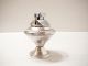 Vintage Sterling Silver Weighted Footed Table Top Cigarette Lighter 1930 - 1940s Other photo 1