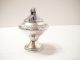 Vintage Sterling Silver Weighted Footed Table Top Cigarette Lighter 1930 - 1940s Other photo 4
